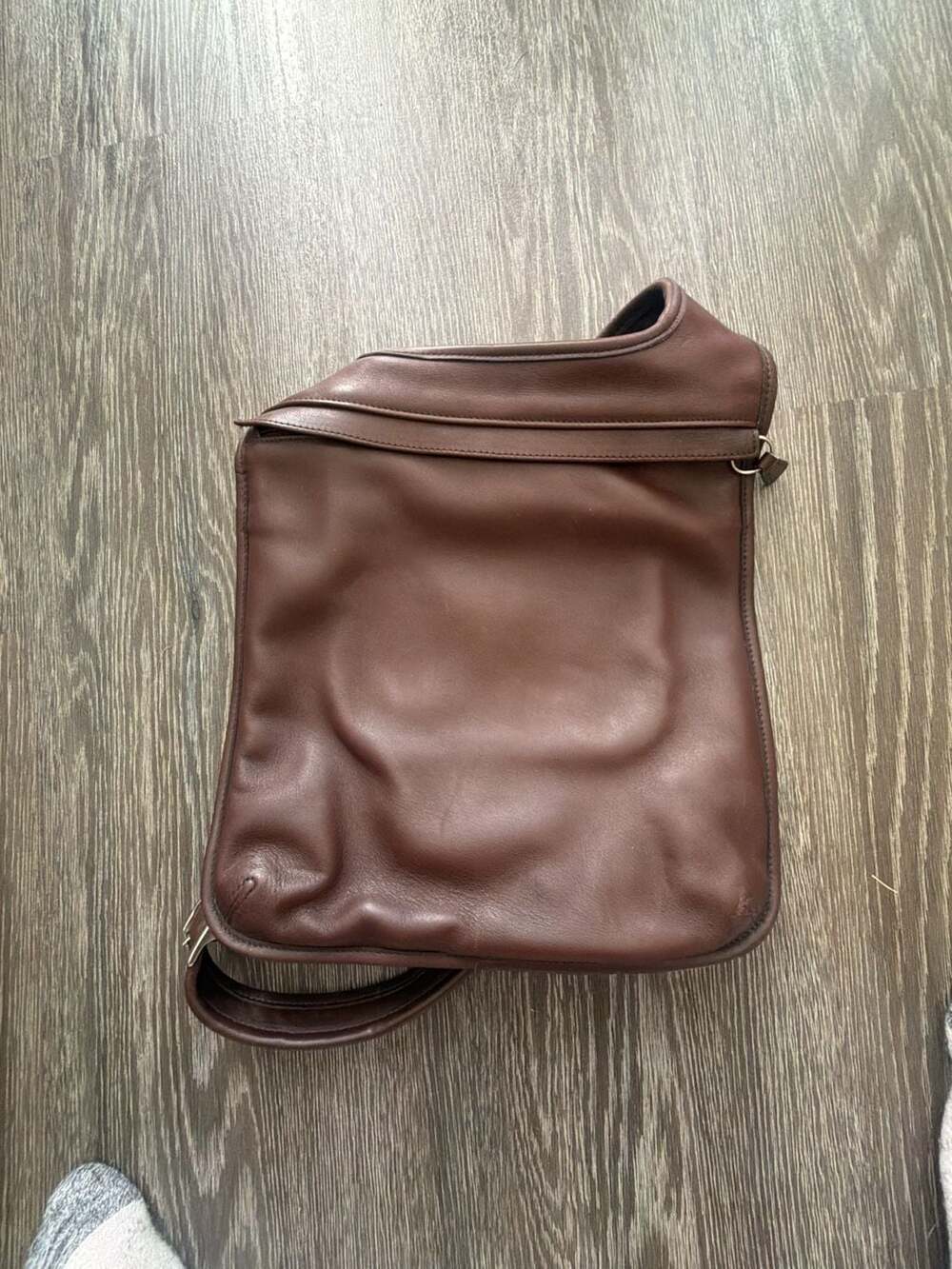 Vintage Coach Slim Leather Backpack in Mahogany